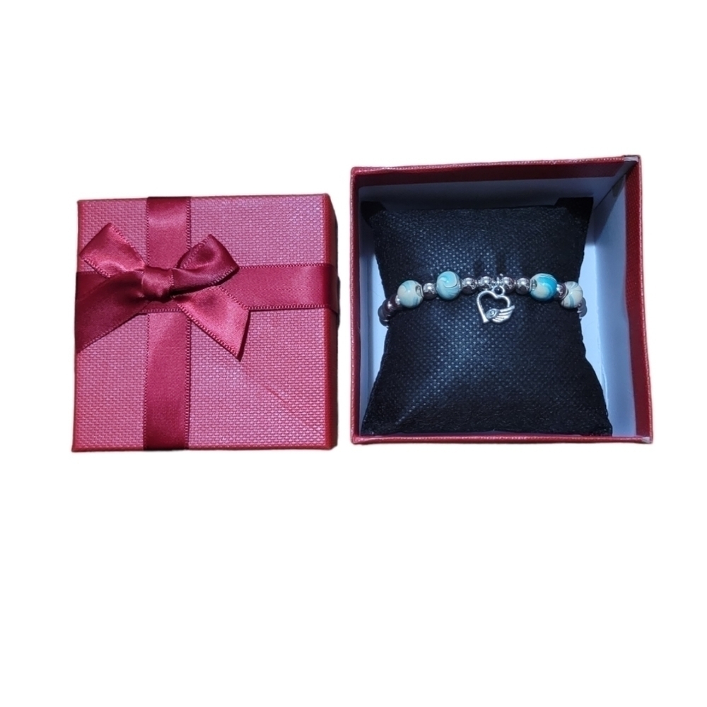 Blue Bracelet with Charm‎